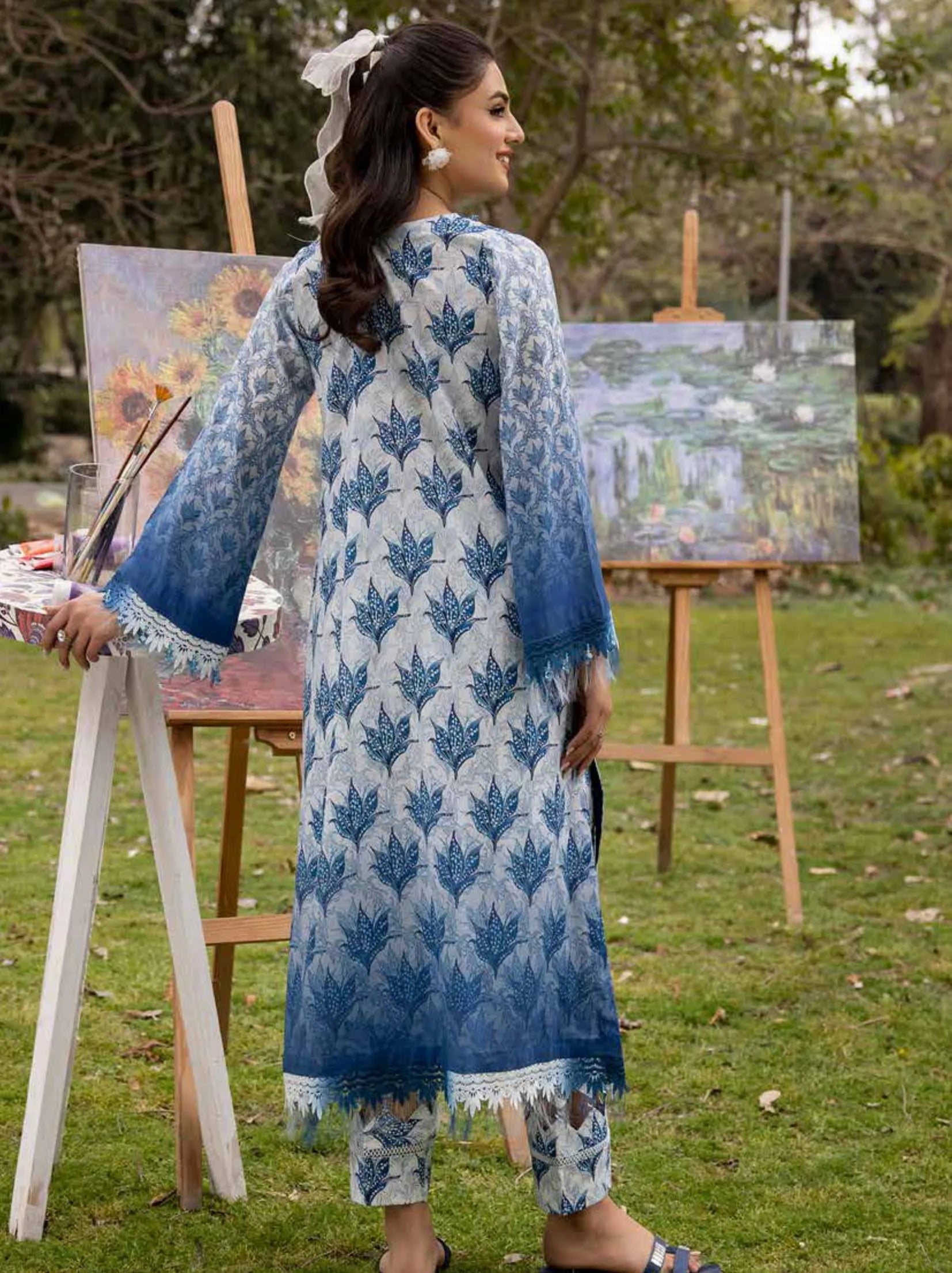 Muscari Kameez Shalwar Print Collection 2024 (MKS-800)
