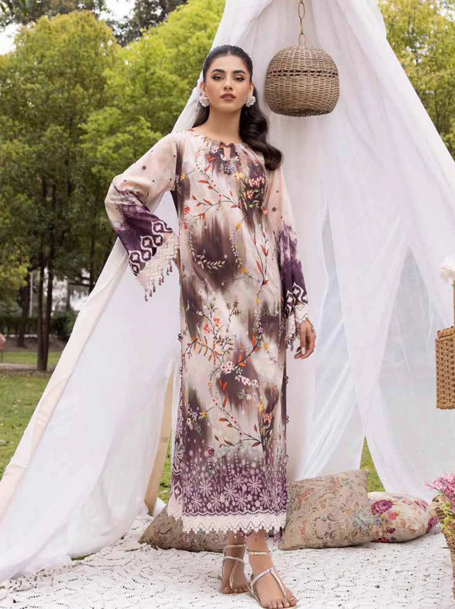 Muscari Kameez Shalwar Print Collection 2024 (MKS-802)