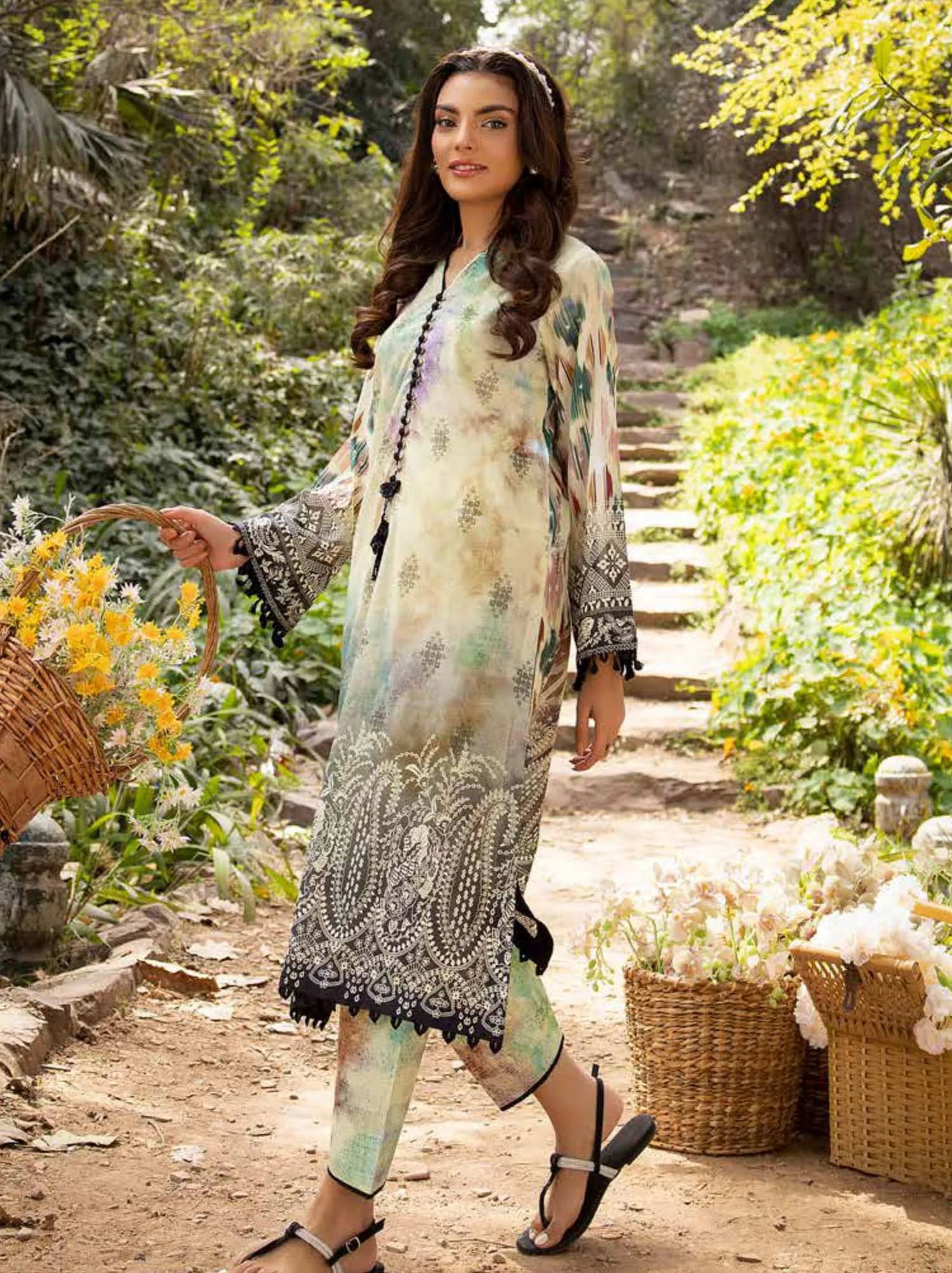 Muscari Kameez Shalwar Print Collection 2024 (MKS-803)