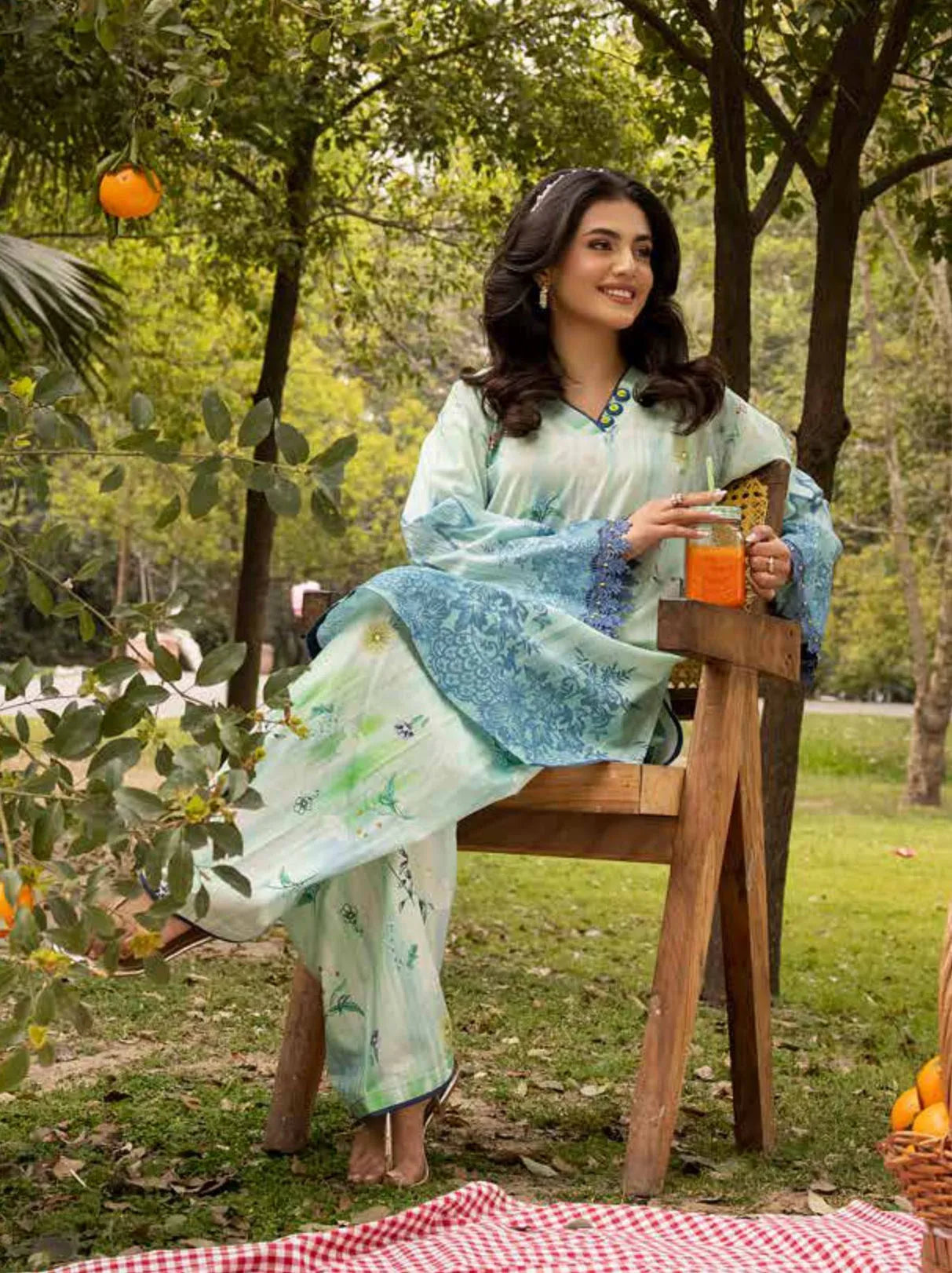 Muscari Kameez Shalwar Print Collection 2024 (MKS-806)