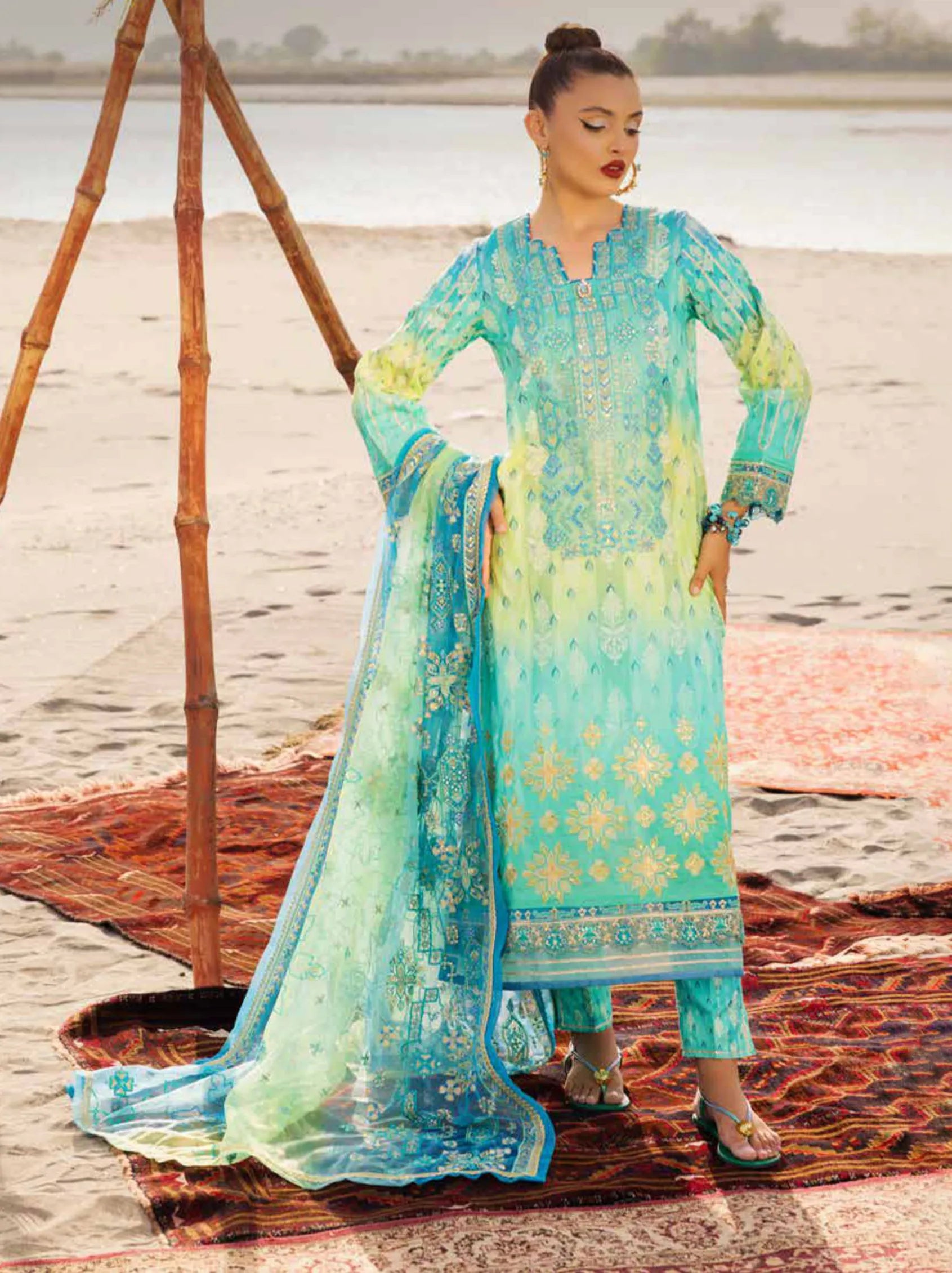 Muscari Premium Embroidered Lawn Collection 2024 (MPEC-2029)
