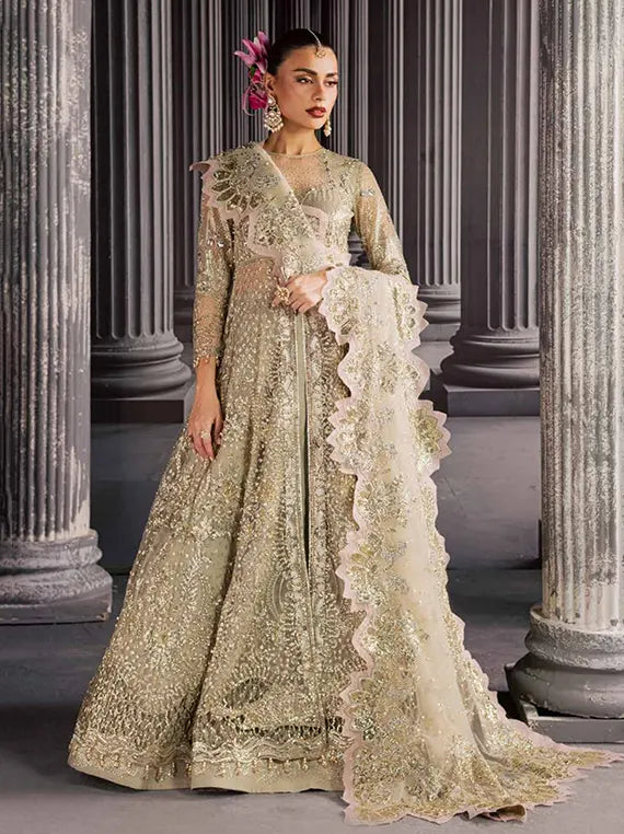 Muse Formals by Nureh Embroidered Net Unstitched Collection'26 (NFM-03)