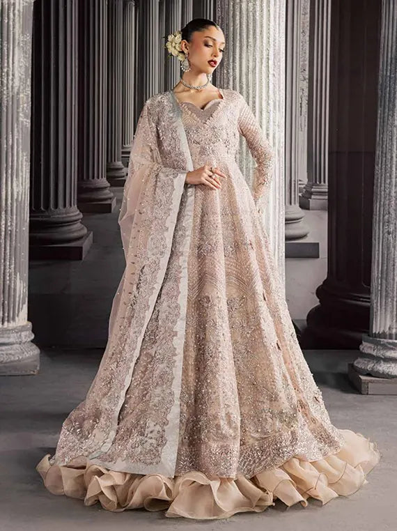 Muse Formals by Nureh Embroidered Net Unstitched Collection'26 (NFM-04)
