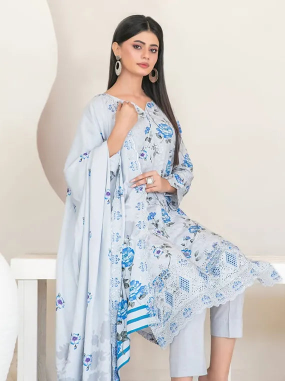 Muskaan Embroidered Printed Staple Collection 2025 by Tawakkal Fabrics (D-4422)
