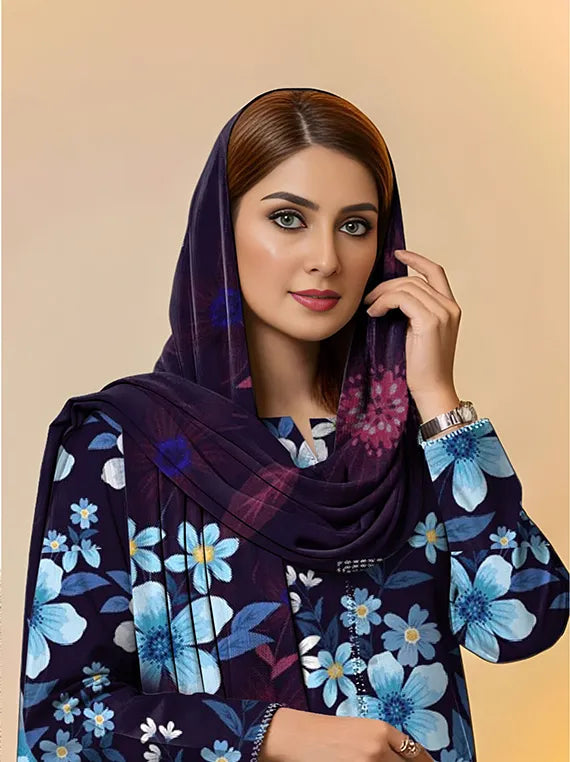 Muzlin Printed Viscose Collection 2025 Vol-841 by Aima Fabrics (D-09)