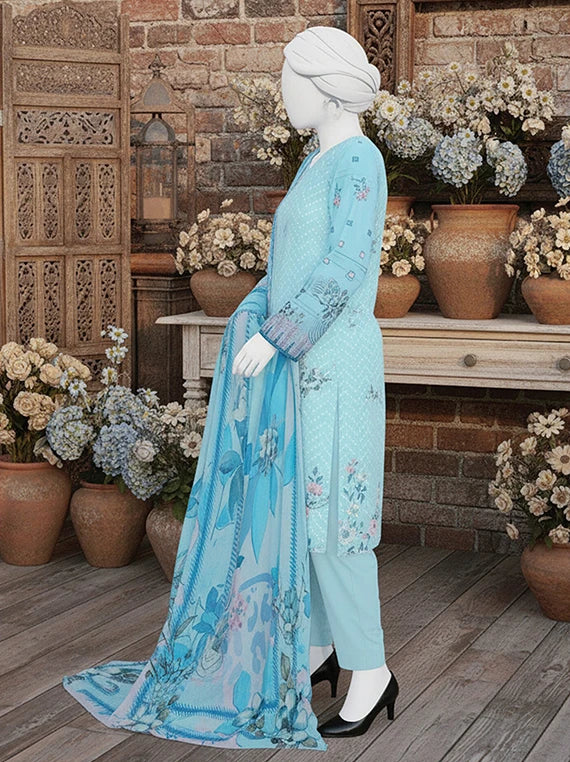 NAZISH by ABC Chikankari Printed Lawn Collection 2026 (D-03)