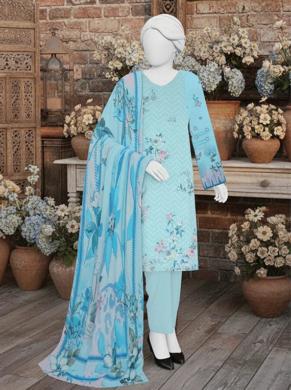 NAZISH by ABC Chikankari Printed Lawn Collection 2026 (D-03)
