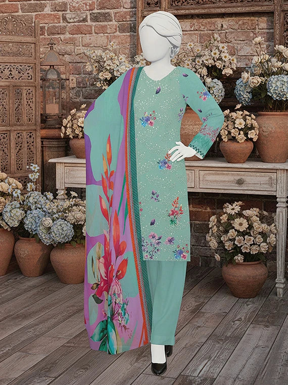 NAZISH by ABC Chikankari Printed Lawn Collection 2026 (D-04)