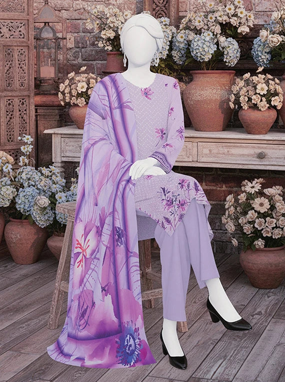 NAZISH by ABC Chikankari Printed Lawn Collection 2026 (D-07)