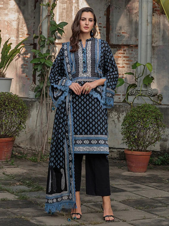 NOIR & BLANC by Gul Ahmed Printed Lawn Collection 2026 (B-62002)