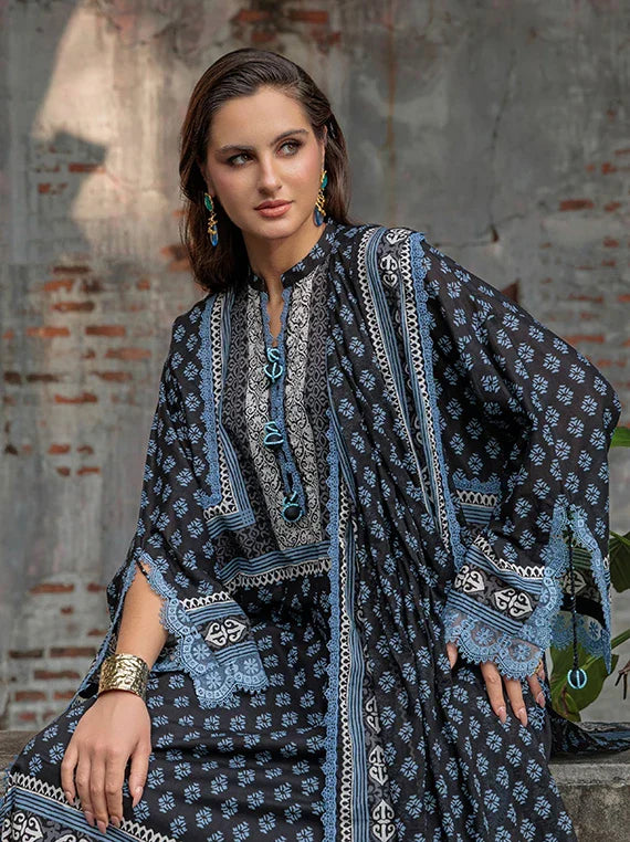 NOIR & BLANC by Gul Ahmed Printed Lawn Collection 2026 (B-62002)