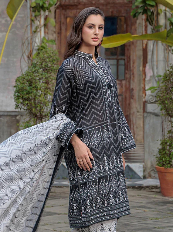 NOIR & BLANC by Gul Ahmed Printed Lawn Collection 2026 (B-62004)