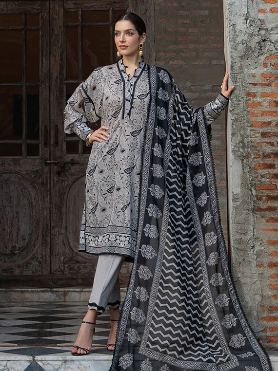 NOIR & BLANC by Gul Ahmed Printed Lawn Collection 2026 (B-62005)