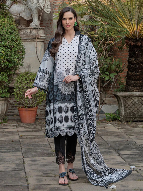 NOIR & BLANC by Gul Ahmed Printed Lawn Collection 2026 (B-62009)