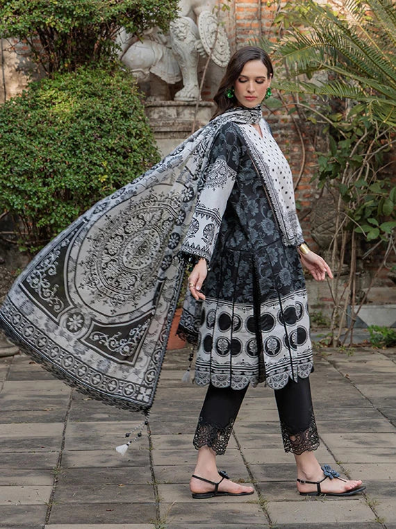 NOIR & BLANC by Gul Ahmed Printed Lawn Collection 2026 (B-62009)