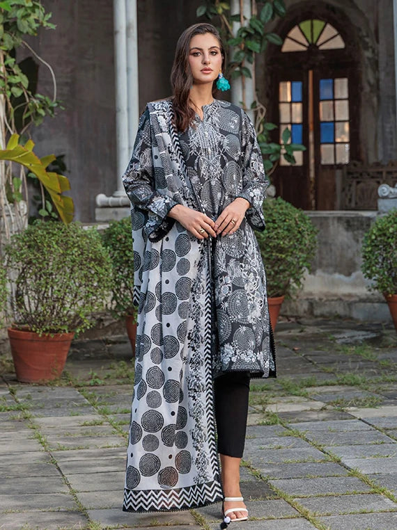 NOIR & BLANC by Gul Ahmed Printed Lawn Collection 2026 (B-62012)