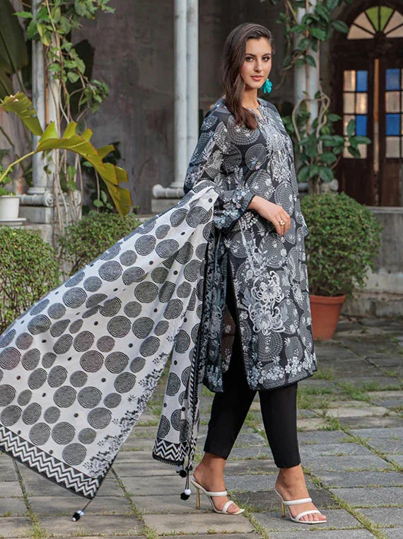 NOIR & BLANC by Gul Ahmed Printed Lawn Collection 2026 (B-62012)