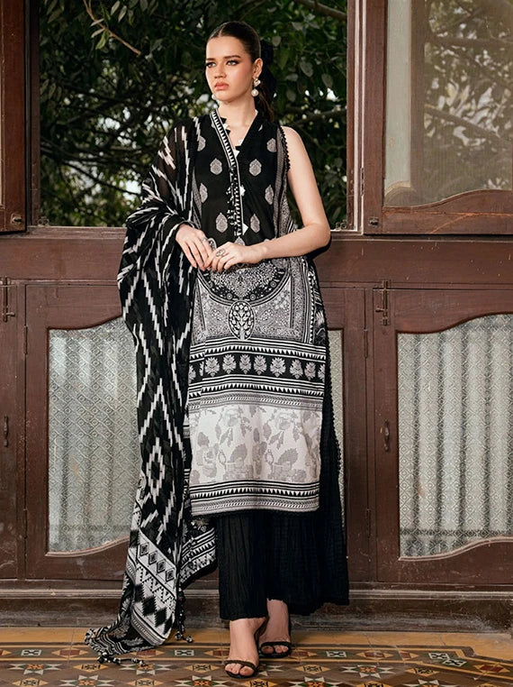 NOIR & BLANC by Gul Ahmed Printed Lawn Collection 2026 (B-62013)