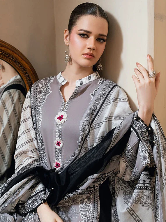 NOIR & BLANC by Gul Ahmed Printed Lawn Collection 2026 (B-62015)