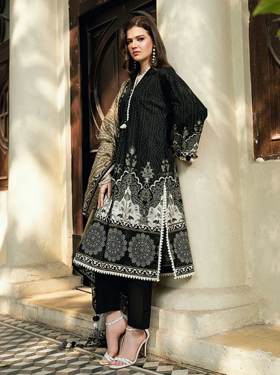 NOIR & BLANC by Gul Ahmed Printed Lawn Collection 2026 (CH-62019)