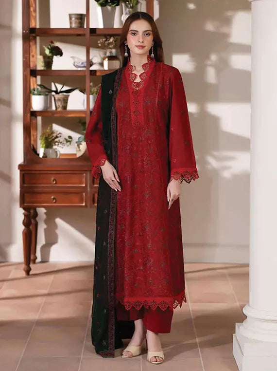 NOOR-E-FAJAR by Miraal Embroidered Karandi Collection 2025 (KR-245)