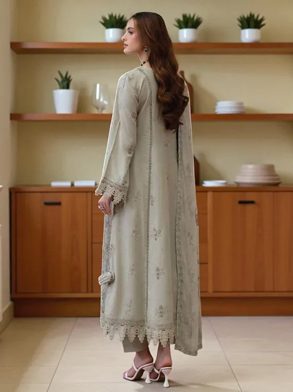 NOOR-E-FAJAR by Miraal Embroidered Karandi Collection 2025 (KR-246)