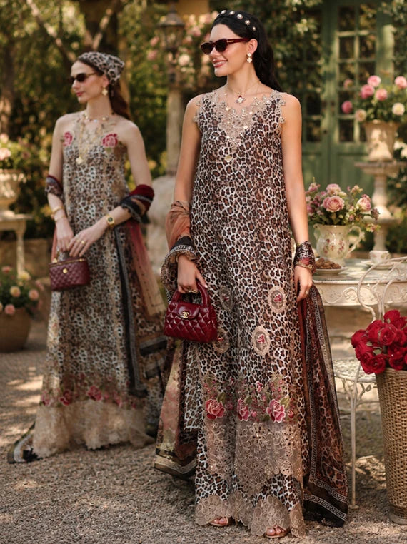 NOOR Eid LUX Lawn By Sadia Asad Collection 2026 (D11 – Wild Safari)