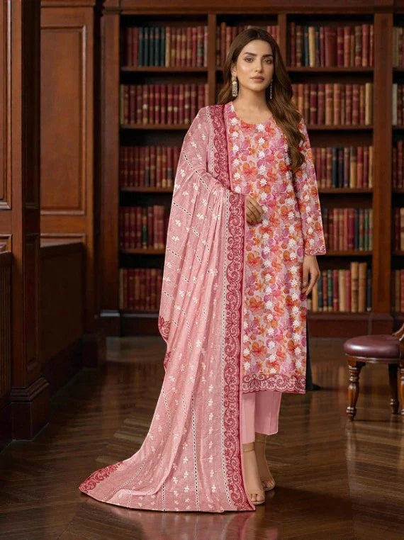 NUREH By Riaz Arts Printed Embroidered Lawn Collection 2026 (D-01)