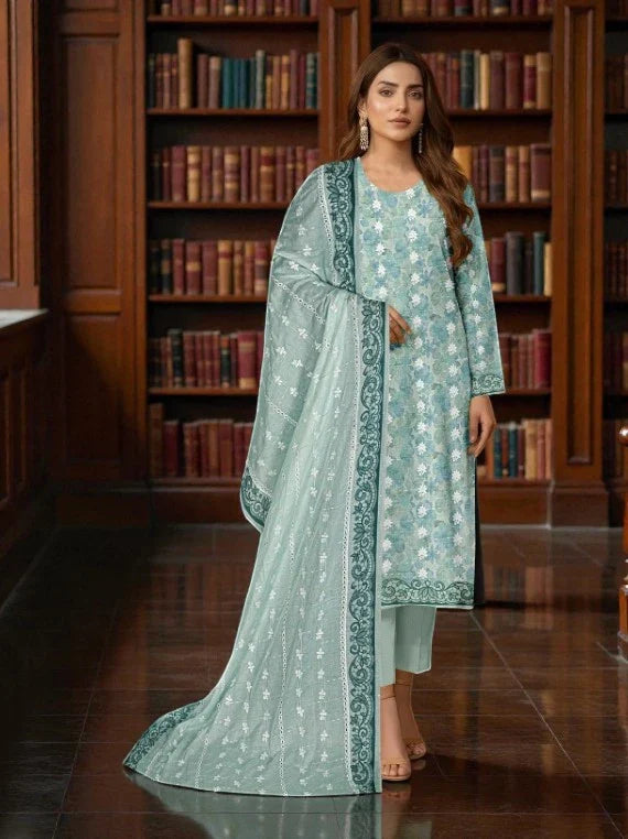 NUREH By Riaz Arts Printed Embroidered Lawn Collection 2026 (D-02)