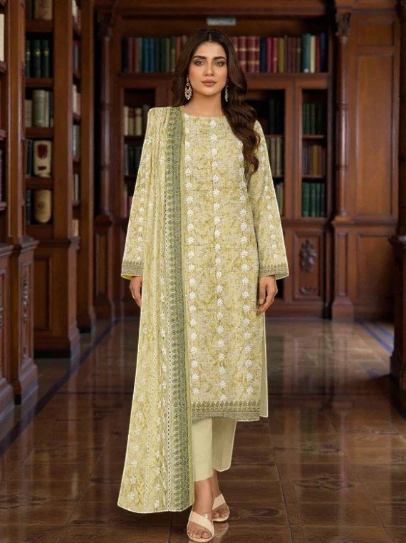 NUREH By Riaz Arts Printed Embroidered Lawn Collection 2026 (D-03)