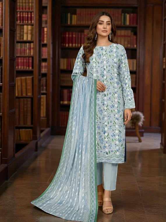 NUREH By Riaz Arts Printed Embroidered Lawn Collection 2026 (D-05)