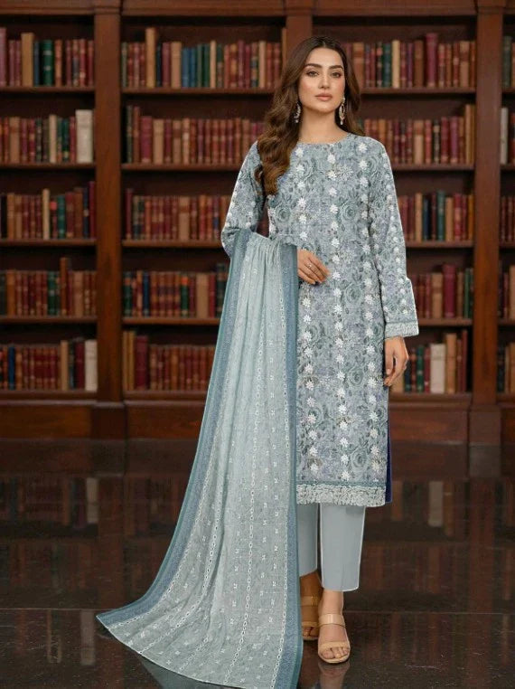 NUREH By Riaz Arts Printed Embroidered Lawn Collection 2026 (D-06)