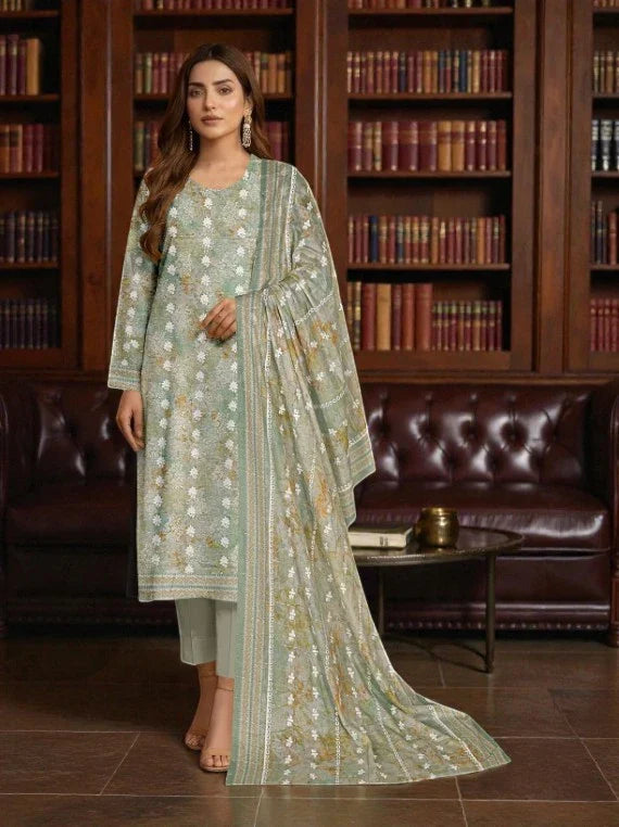 NUREH By Riaz Arts Printed Embroidered Lawn Collection 2026 (D-07)