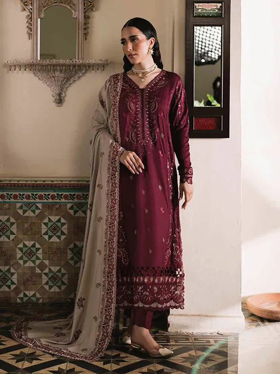 NUREH Exclusive Embroidered Linen Marina Collection 2025 (NE-176)