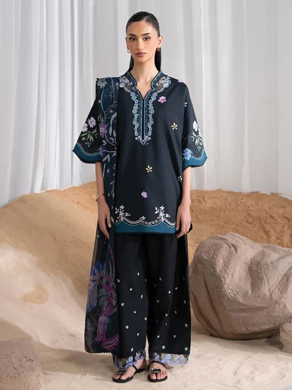 NYSA by Seran Cambric Embroidered Unstitched Collection 2026 (ZIELLE D-06)