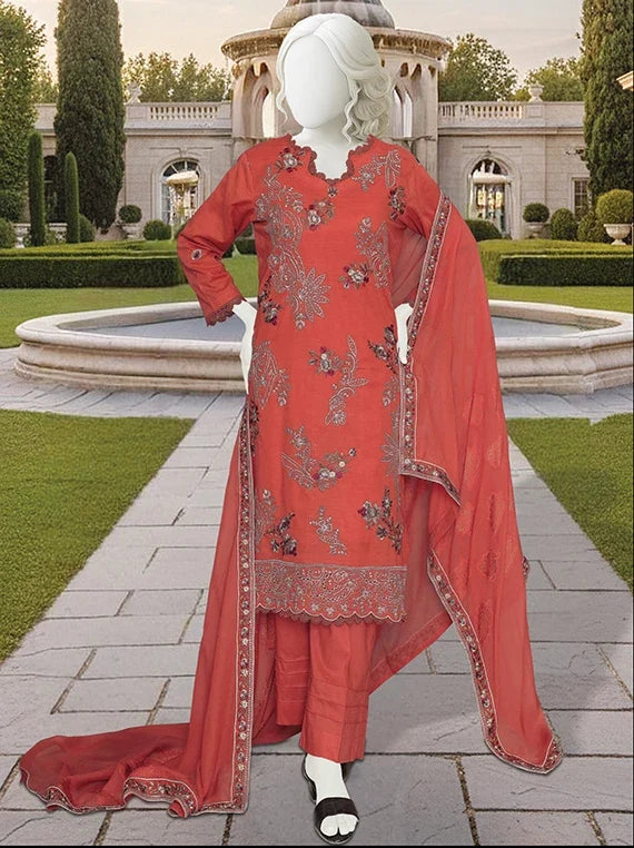 Naey Rang Embroidered Lawn Collection By ABC 2026 Vol-26DB40 (D-03)