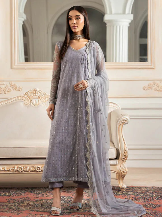 Nafees by Zarif Embroidered Formals Net Edit 2025 (01-MERVE)
