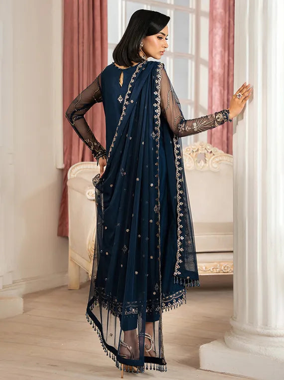 Nafees by Zarif Embroidered Formals Net Edit 2025 (02-SELIN)