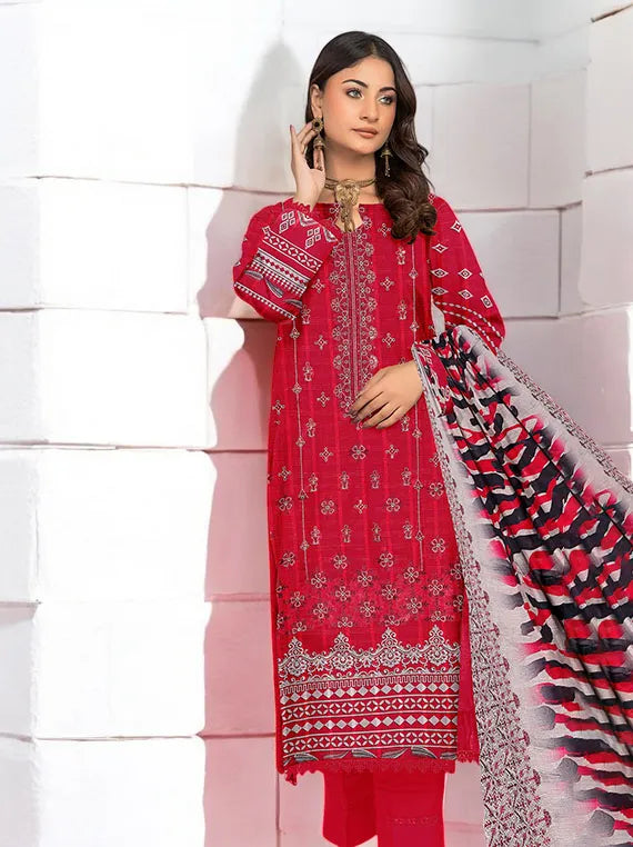 Naimal Embroidered Lawn Collection 2025 By Hayma (D-01)