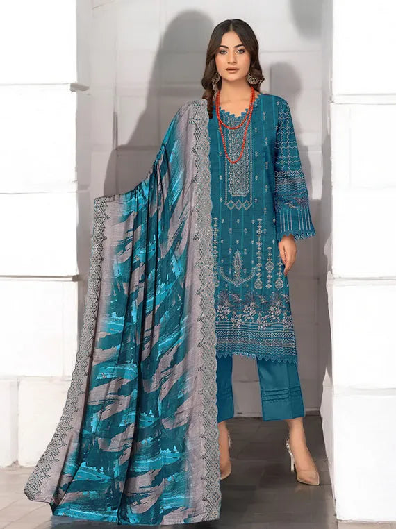 Naimal Embroidered Lawn Collection 2025 By Hayma (D-05)