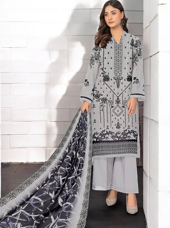 Naimal Embroidered Lawn Collection 2025 By Hayma (D-06)