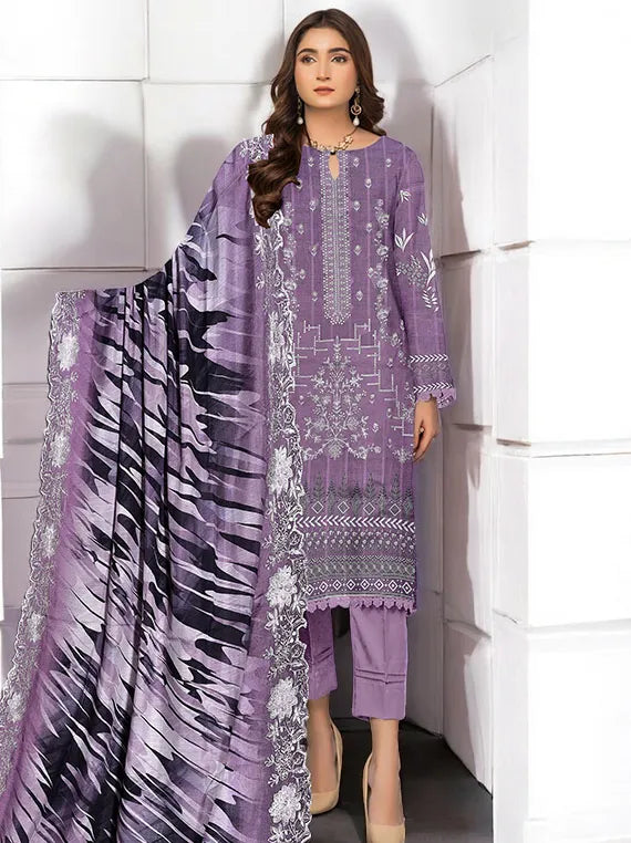 Naimal Embroidered Lawn Collection 2025 By Hayma (D-08)