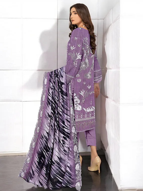 Naimal Embroidered Lawn Collection 2025 By Hayma (D-08)