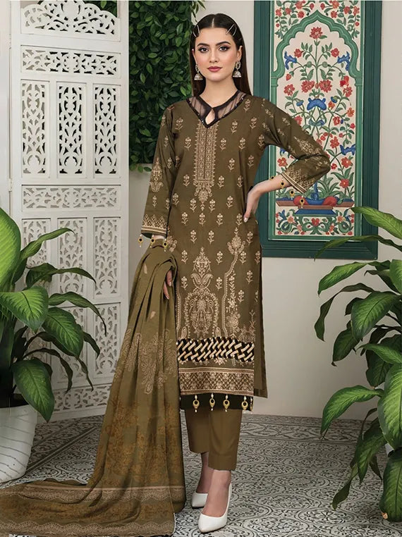 Naina Zarri Leather Peach Collection 2025 Vol-07 by Chawla Fabrics (D-04)