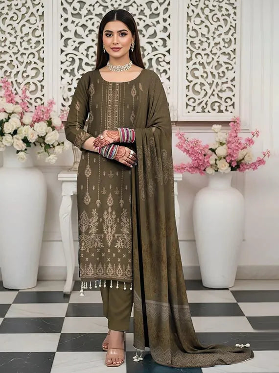 Naina Zarri Leather Peach Collection 2025 Vol-08 by Chawla Fabrics (D-02)