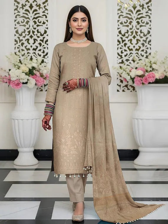 Naina Zarri Leather Peach Collection 2025 Vol-08 by Chawla Fabrics (D-04)