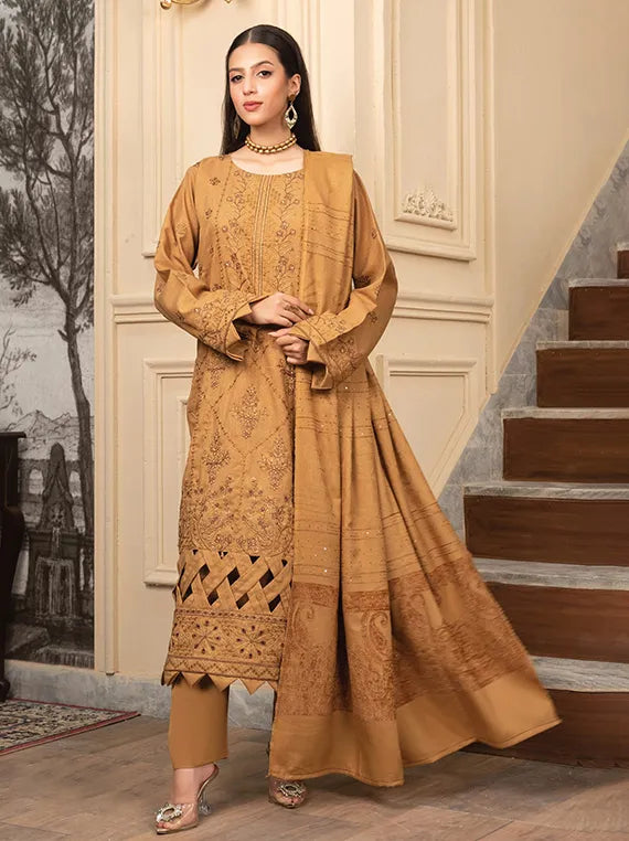 Nakoosh Jacquard Peach Collection 2025 by Sobia Waseem