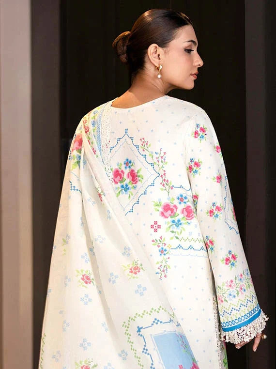 Naqsh Midnight Meadow Printed Summer Lawn Collection 2026 (Alabaster-00265)
