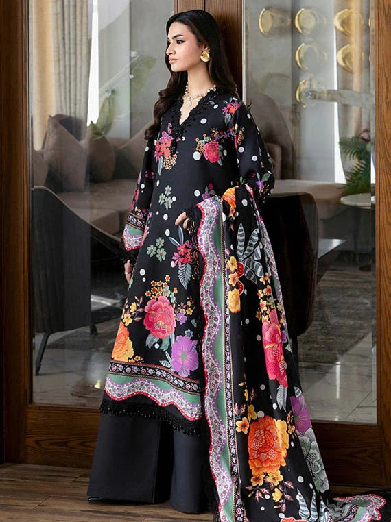Naqsh Midnight Meadow Printed Summer Lawn Collection 2026 (Noir-00263)
