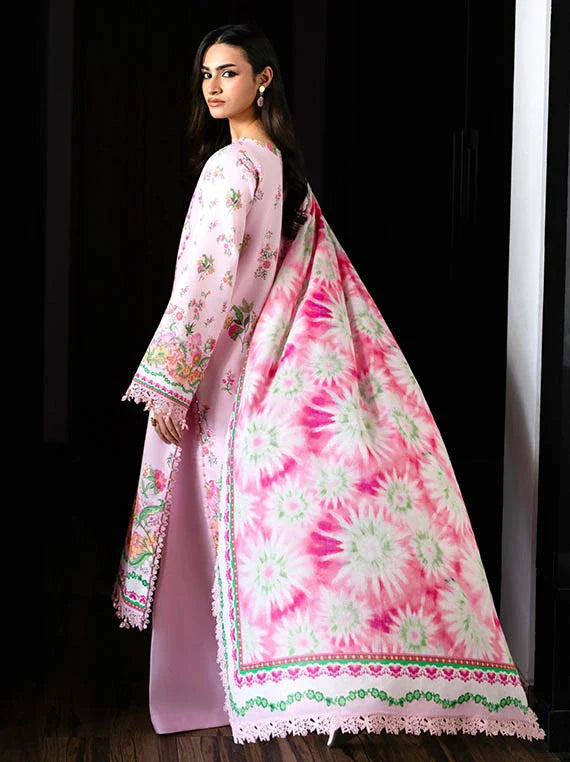 Naqsh Midnight Meadow Printed Summer Lawn Collection 2026 (Rosette-00257)